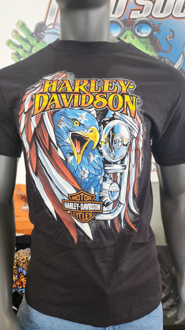 H-D Eagle Flag Mns T
