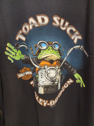 The Toad Suck Signature Long Sleeve Tee in Black
