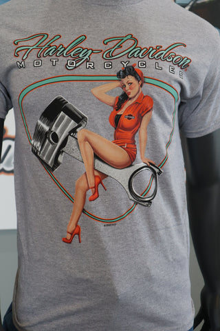 Hd Piston Pinup S/S Mens